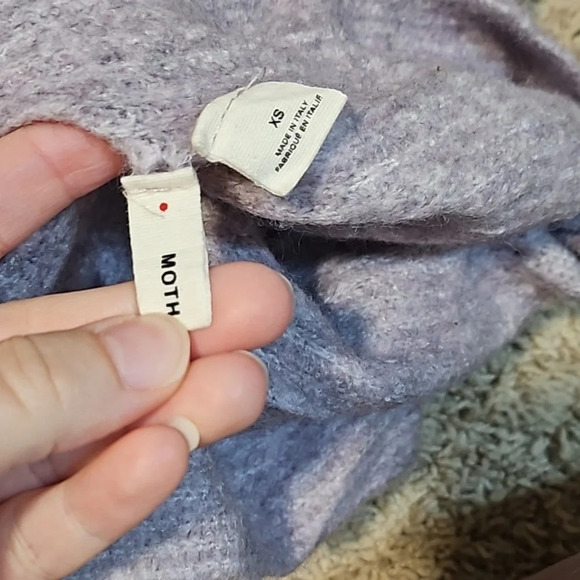 Anthropologie Purple Off Shoulder Sweater - Picture 3 of 5